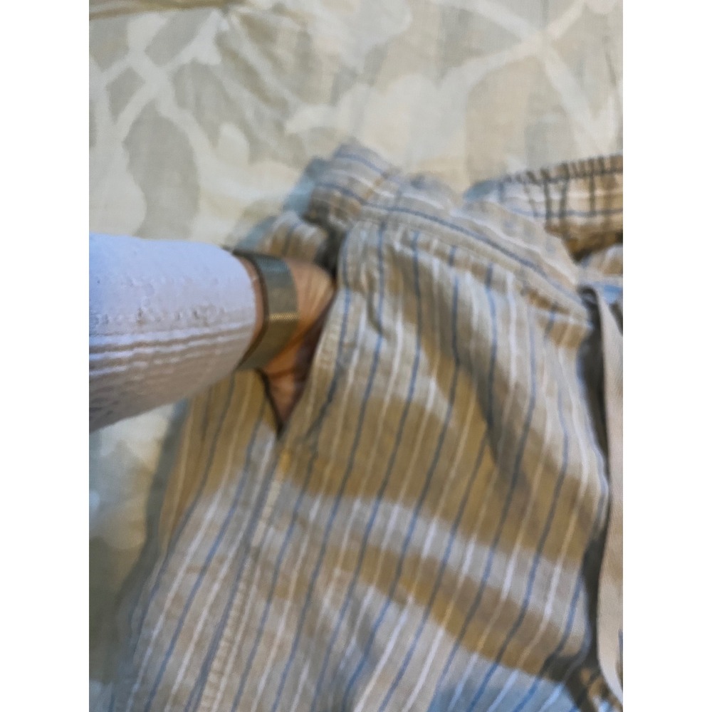 J. Jill‎ linen striped pull on pants size small - Picture 6 of 10